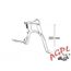 B/équille Support pour Yamaha BWs /& MBK Booster 50/ Noir