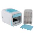 Mini climatiseur USB – Nosheir – Refroidisseur d'air portable avec LED et humidificateur, 3 vitesses – Pour bureau, chambre – Bleu