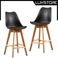 Changer L Assise D Un Tabouret De Bar Luxs Lot De 2 Chaises Hautes Noir Tabouret De Bar Cuisine Hauteur D Assise 70cm Achat Vente Tabouret De Bar Structure En Bois Massif Revetement En Simili Cdiscount