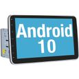 10.1 Pouces Android 10 Autoradio GPS Double Din Navigation de Voiture supporte Bluetooth 5.0 Mirror Link Commande au Volant 3G[43]-0