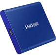 Disque SSD externe Samsung portable SSD T7 500go bleu indigo-0