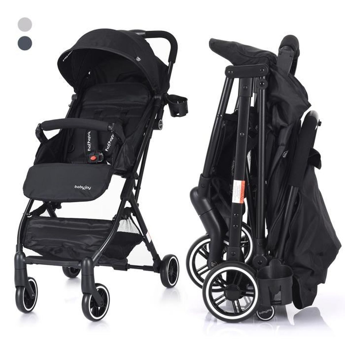poussette canne hauteur reglable