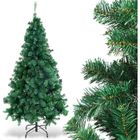 GOPLUS Arbre de Noël Sapin de Noël Artificiel 180cm Vert Pied en Métal la Fête de Noël Maison Cour en PVC Support en Fer