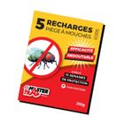 Lot de 5 recharges Appât anti-mouches - MASTER TRAP BY FAVEX – Pour piège à mouches – Jusqu'à 15 semaines d'action