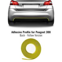 Profil Adhésif Postérieur pour Peugeot 308 Voiture, Jaune