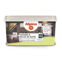 Peinture Alpina Cuisines et Salles de bains 2,5L - Couleur:Citron vert (Alpina) Aspect:Satin