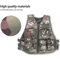 Gilet de camouflage militaire pour enfants pour les jeux de plein air (couleur de camouflage S) -NIM