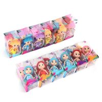 Fdit mini poupées 24pcs fille poupées mini exquis mignons ornements colorés jouets pour plus de 3 ans