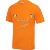 Maillot de foot Côte Ivoire enfant orange