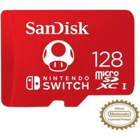 SanDisk Carte mémoire flash 128 Go UHS-I U3 microSDXC UHS-I pour Nintendo Switch