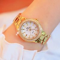SHARPHY Montre Femme de marque de LUXE Diamant 2019 bracelet quartz étanche femmes montres or Bijoux Magnifique