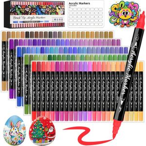 Nurila Lot De 12 Feutres Double Face - Feutres Fins Et