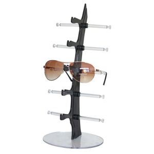 Level 5 Paires claires Socle en Verre Sunglass Lunettes Holder pr/ésentoir Lunettes de Soleil Organisateur Cadre Vitrine /étag/ère