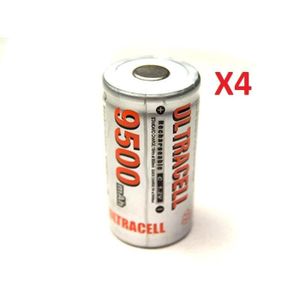PILES 4 Accus C R14 LR14 9500mAh Rechargeable 1.2V Ni-Mh