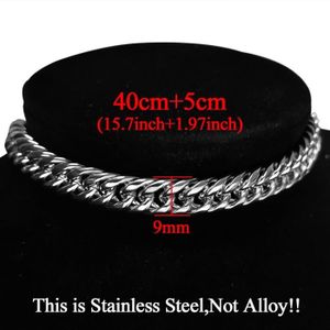 PROSTEEL Collier Chaîne Homme Acier Inoxydable Link Chain Simple 5mm de  Large (Argenté; 18/46cm) : : Mode