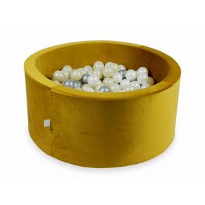 PISCINE À BALLES Mimii - Piscine À Balles (Velvet doré) 90X40cm-300 Balles (or clair, argent, perle)