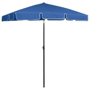 PARASOL Parasol de plage - XIXI - Bleu azuré - 180x120 cm 