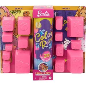 POUPÉE Poupée Barbie adolescente Color Reveal Beach party