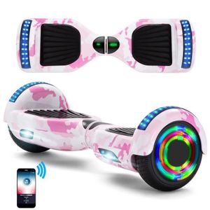 HOVERBOARD Hoverboard enfant Camouflage Rose 6,5'' Bluetooth 
