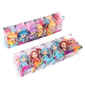 POUPÉE Fdit mini poupées 24pcs fille poupées mini exquis mignons ornements colorés jouets pour plus de 3 ans