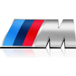 DÉCORATION VÉHICULE  Badge Logo Coffre BMW M Sport Argent Brillant 73m