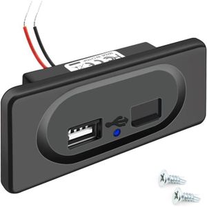 Prise USB 12V 24V, 3 Ports, montage sur panneau, chargeur USB pour  camping-Car, Bus, Marine - Cdiscount Auto