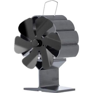 POÊLE À BOIS Ventilateur automatique de poêle à bois à chauffage pour poêle à boischeminée 6 pales vents forts distribution de chaleur