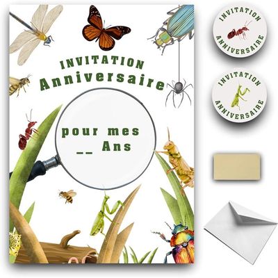 RXLITE Kit créatif et ludique premium de 10 Cartes d'invitation RXLITE Kit créatif et ludique premium de 10 Cartes d'invitation
