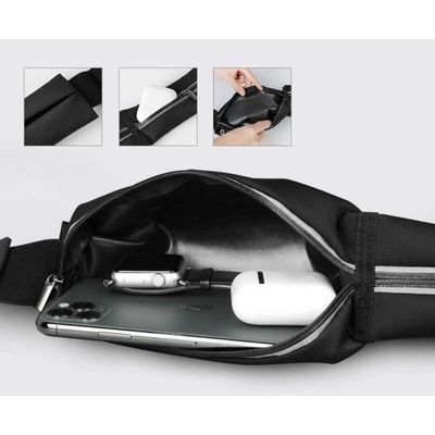 LXUEJIE Ceinture De Course Fine Pour Homme Et Femme, Résistant à L'eau, 3 Poches, Support De Téléphone Pour La Course à Pied, La Marche, Le Cyclisme