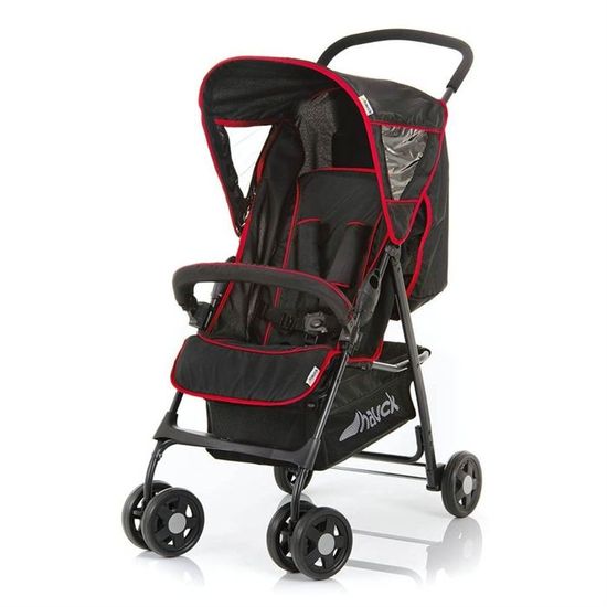 HAUCK Poussette Sport Noir Rouge Cdiscount Puericulture Eveil bebe