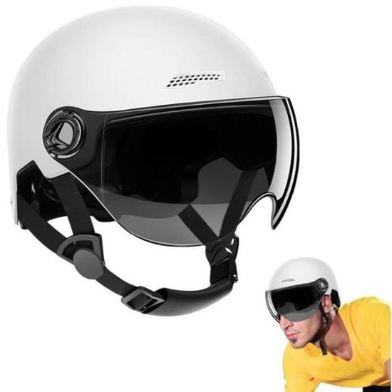 Casque Trottinette électrique Adulte Avec Visière - Demi-casque De Protection Unisexe - Taille Ajustable 54-62 Cm - 10