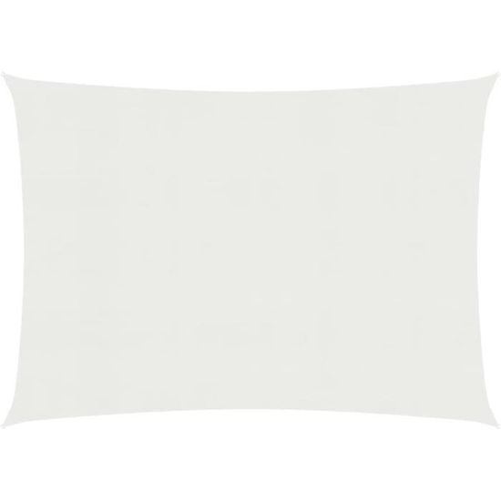 Voile D'ombrage Rectangulaire 3,5x4,5m HDPE - Protection UV 95%, Beige, Pour Jardin, Terrasse