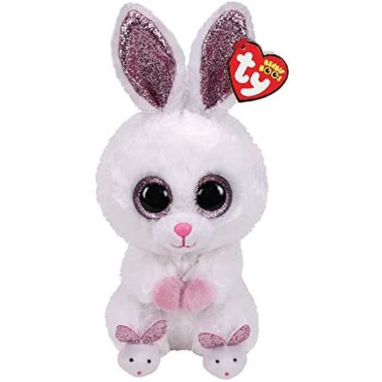 Lapin blanc 15 cm TY-Peluche Beanie Boos, Turbo la tortue