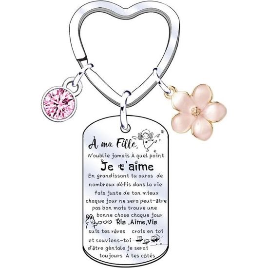Porte-clés "Je T'aime Mon Fils" - Cadeau Personnalisé Pour Anniversaire Ou Noël