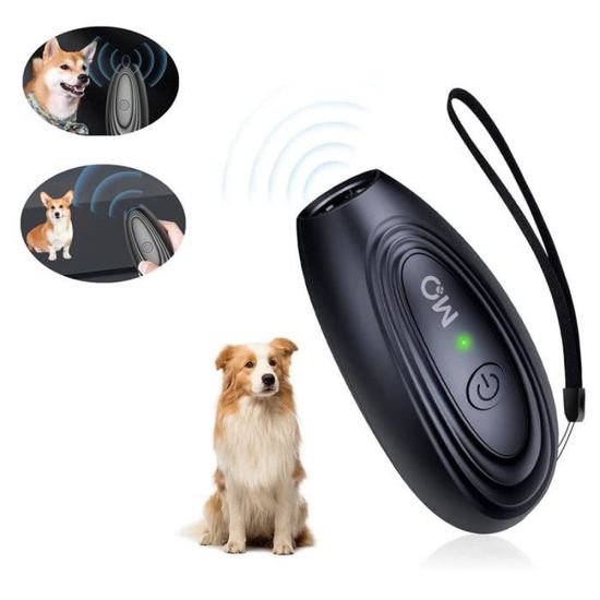 Anti-aboiement Ultrason Pour Chien – Portée 5 M (16,4 Pieds) – Pour Intérieur/extérieur – Avec LED