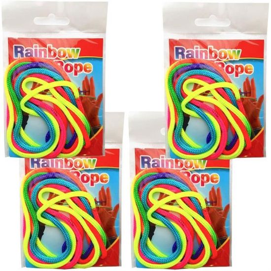 Jeu De Ficelle Doigts 160 Cm – 2 Cordes Arc-en-ciel Cats Cradle – Corde élastique éducative – Cadeau Scolaire Et Voyages