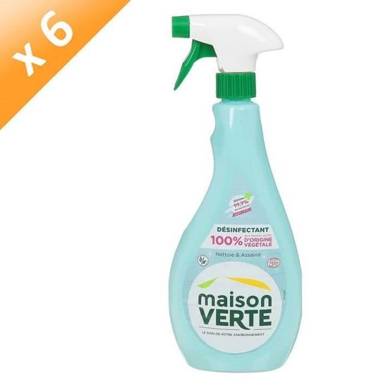 Maison Verte Lot De 6 Nettoyants Desinfectant Pistolet De 730 Ml