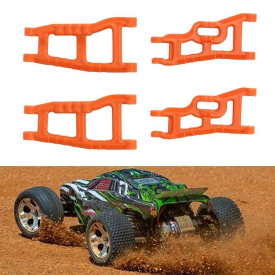 Bras Oscillants Avant Arrière Métal + Supports - Upgrade Wltoys 144001 144002 144010 124016 124019 RC