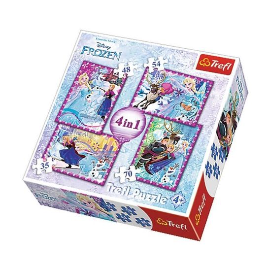 Imagin - 4 Puzzles Reine des Neiges - + 4 ans - 35/48/54/70 pièces ...