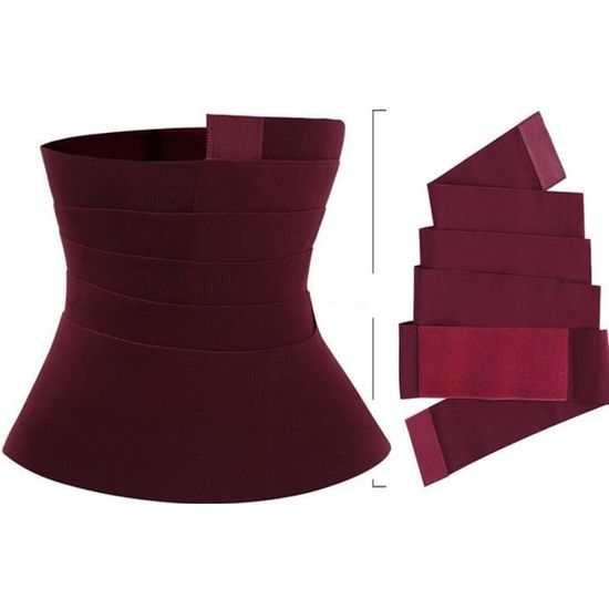 Body Gaine Minceur Femme DKDDSSS - Serre-Taille Ventre Plat - Noir Taille L