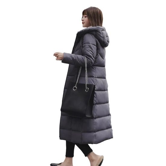 Doudoune Mi-longue Femme Avec Capuche Fourrure - Chaud, Coupe Trench, Grande Taille, Pour Extérieur Hiver