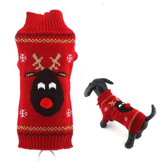 2 Pulls De Noël Pour Chien - Tricot Chaud, Motifs Festifs, Pour Chiens Et Chats Petite/moyenne Taille - 4