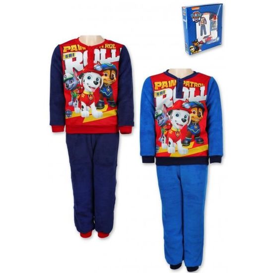 Combinaison Polaire Paw Patrol Pour Garçon - Taille 5 Ans, Chaud Et Doux