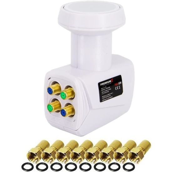 Venton Commutateur Multiple Satellite 5/12 MSG I Commutateur Multiple Pour Jusqu'à 12 Participants I Répartiteur Satellite 5 Entrées 12 Sorties - TV