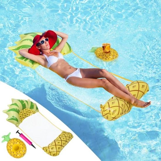 Lot De 2 Hamac Pour Piscine,Matelas Gonflable Piscine,4 En 1