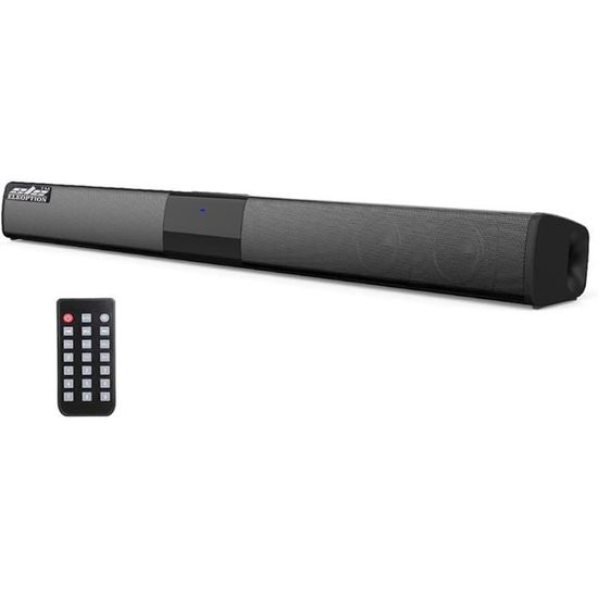 Barre De Son Bluetooth 20 W – Portable, Connexion Filaire/sans Fil | Compatible TV, Design Compact, Home Cinéma, 12h Autonomie - 2
