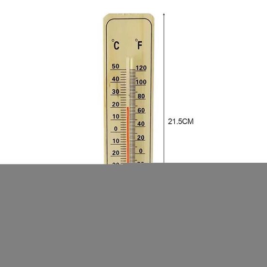 Lot De 6 Thermomètres De Fenêtre Analogiques - Transparent, Aiguille Métal - Plage -50°C à +50°C - Étanche IP66 - 9