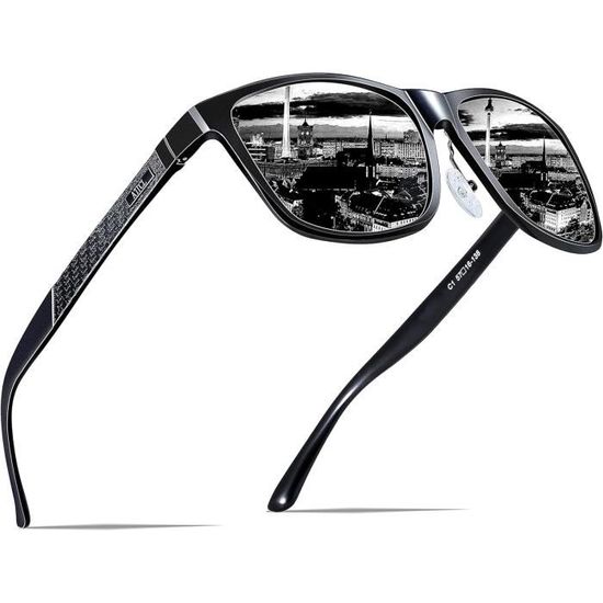 Lunettes Rétro Lunettes Soleil Femme Suertree - Style Rétro Rectangulaire UV400 Lunettes Rétro Rectangulaires