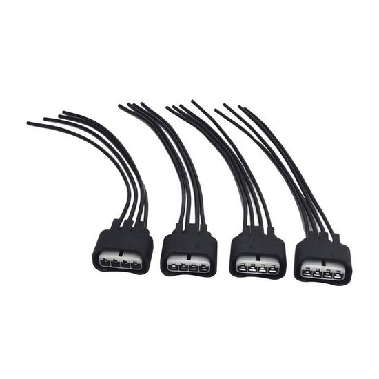Connecteur De Bobine D'allumage Avec Fil - Référence 1J0973724 - Compatible Audi, Volkswagen (A3, A4, Golf, Passat…)