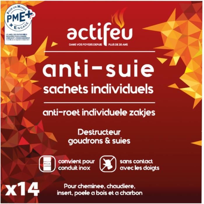 ACTIFEU Anti-suie dose individuelle - Boite de 14